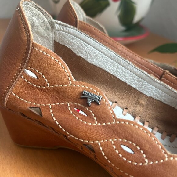 Pikolinos Brown Leather Slip-on Shoes Women Size 40 - Picture 3 of 7